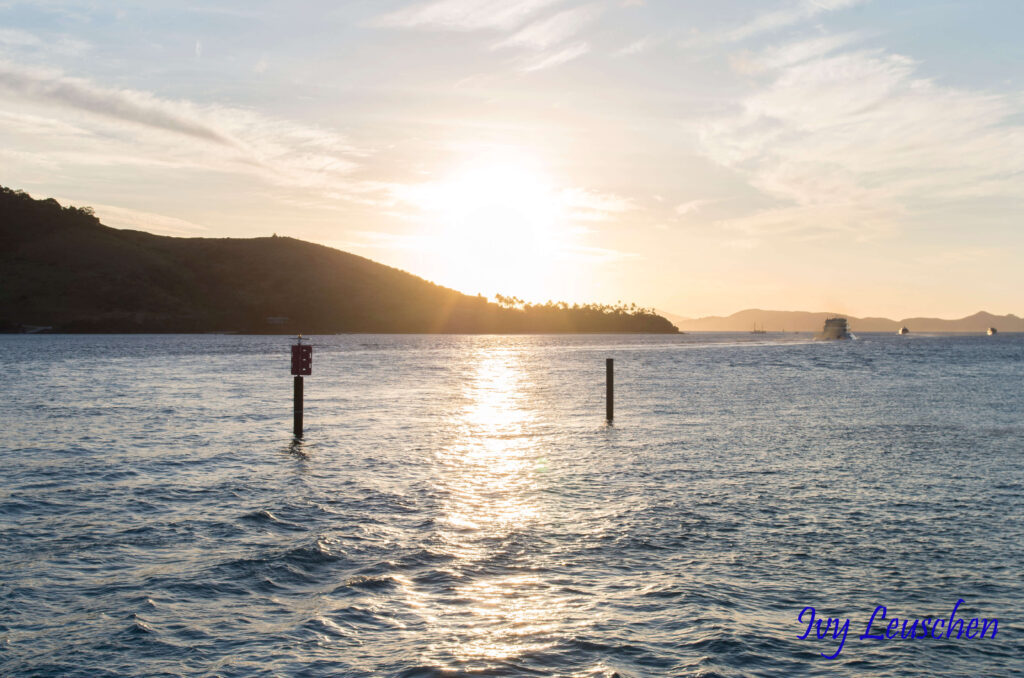 Sunset over water