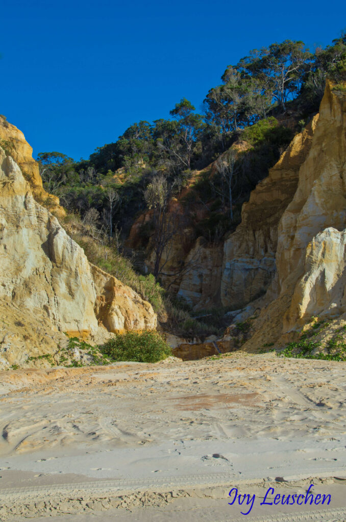 Crevasse between hills