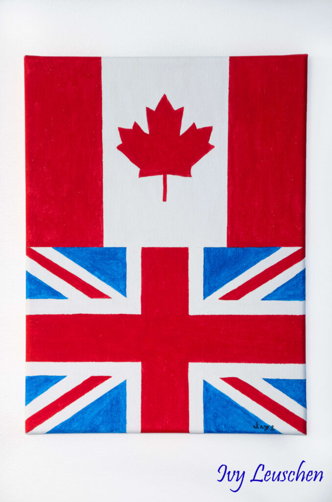 Canada and UK flags