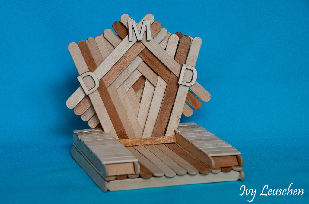 Popsicle stick chair facing right