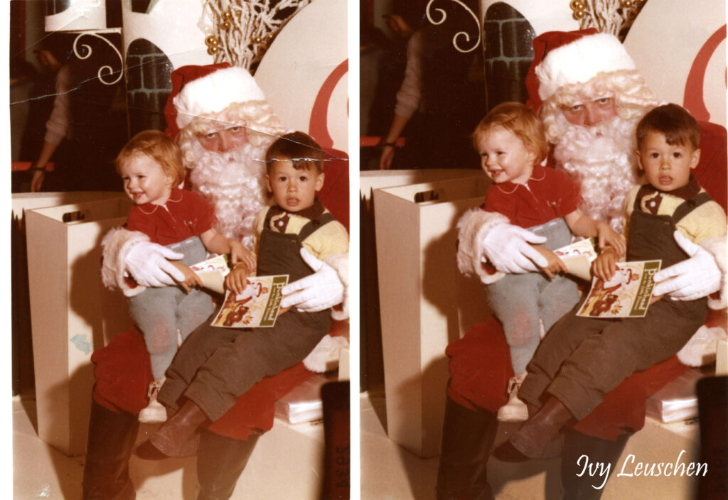 Restored children with Santa photo