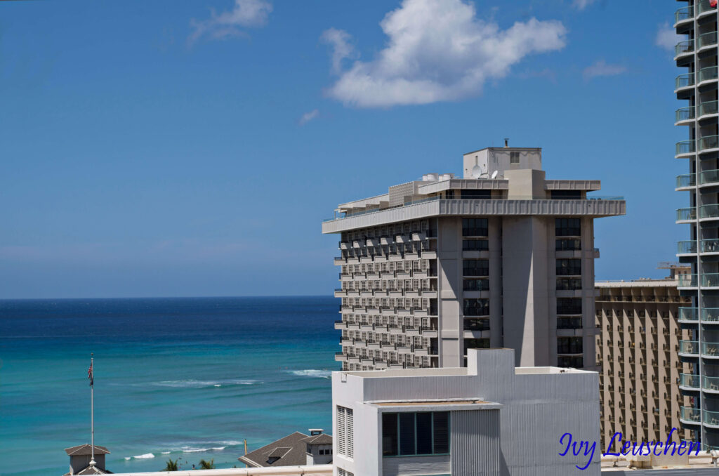 Balcony view of ocean